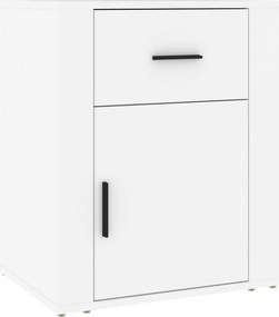 vidaXL Κομοδίνο Λευκό 50 x 36 x 60 εκ. από Επεξεργασμένο Ξύλο