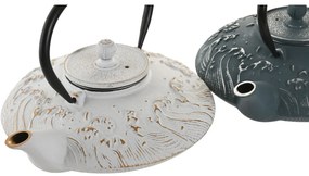 Τσαγιέρα Home ESPRIT Μπλε Λευκό Ανοξείδωτο ατσάλι Σίδερο 800 ml (x2)