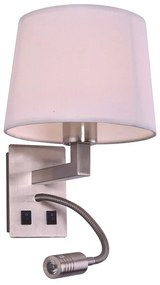 Φωτιστικό Τοίχου - Απλίκα 77-3587 ARB-237-2A Dona Chrome Mat Homelighting ΥΦΑΣΜΑ