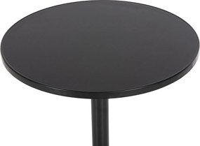 ΤΡΑΠΕΖΙ ΣΤΡΟΓΓΥΛΟ GOSS HM5974.01 ΑΛΟΥΜΙΝΙΟ ΜΑΥΡΟ Φ60x70Υεκ.