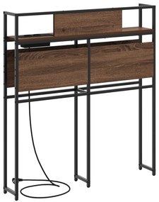 vidaXL Κεφαλάρι Αποθήκης Καφέ δρυς 80 cm Επεξεργασμένο ξύλο