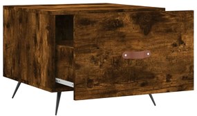 vidaXL Τραπεζάκι Σαλονιού Καπνιστή Δρυς 50x50x40 εκ. Επεξεργασμ. Ξύλο