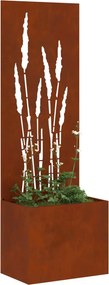 vidaXL Οθόνη Ιδιωτικότητας Κήπου Σκ rusty 50 x 32 x 150 εκ