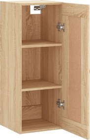 vidaXL Ντουλάπι Τοίχου Sonoma Δρυς 34,5 x 34 x 90 εκ. Επεξεργ. Ξύλο
