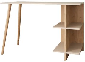 ΓΡΑΦΕΙΟ ΕΡΓΑΣΙΑΣ VOLET PAKOWORLD ΣΕ OAK- SANDSTONE ΑΠΟΧΡΩΣΗ 114X56X76ΕΚ