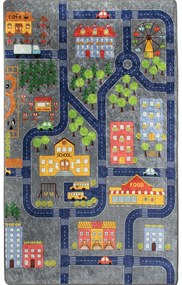 Χαλί Small Town 876CHL1151 Grey-Multi Conceptum Hypnose 200X290cm