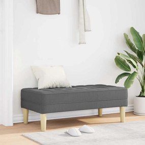 vidaXL παγκάκι Σκούρο γκρι 113 x 57 x 39 εκ. ύφασμα