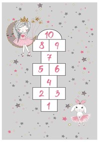 Παιδικό χαλί C7679.02 Γκρί με Κρόσια 120x180 εκ. 120x180x1 εκ.