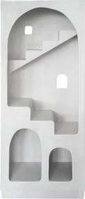 Βιβλιοθήκη-ραφιέρα Boolten pakoworld mdf λευκό 80x38x190εκ