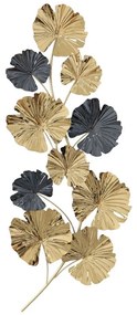 Διακοσμητικό Τοίχου Patrick 345-000011 59x132x5,5cm Gold-Black Inart Metal