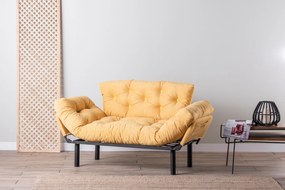 2-Seat Sofa-Bed Nitta - Mustard Mustard