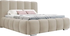 Επενδυμένο κρεβάτι Wizko-Ekrou-180 x 200