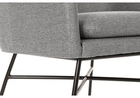 Πολυθρόνα DKD Home Decor Μαύρο Ανοιχτό Γκρι Μέταλλο 66 x 62 x 76,5 cm