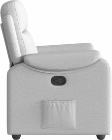 vidaXL Ανακλινόμενη καρέκλα Γκρι σύννεφο Ύφασμα
