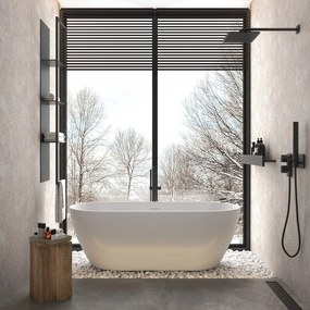 Acrilan Evelyn White Gloss - Μπανιέρα Ελεύθερης Τοποθέτησης 165x80 εκ.