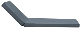 Μαξιλάρι ξαπλώστρας Sadie ύφασμα γκρι 65x185x15εκ 65x185x15 εκ.
