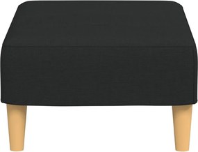 vidaXL Υποπόδιο Μαύρο 77x55x31 εκ. Υφασμάτινο