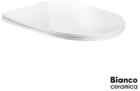 BIANCO CERAMICA 9600SC-300 Κάλυμμα Λεκάνης βακελίτη slim soft close White