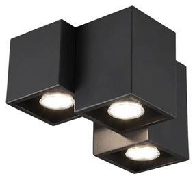 Σποτ Τρίφωτο 3xGU10 Μαύρο Χρώμα Trio Lighting Fernando 604900332