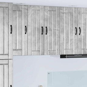 Ντουλάπα Κουζίνας 2 pcs Σκυρόδεμα Γκρι 30 x 31 x 80 εκ.