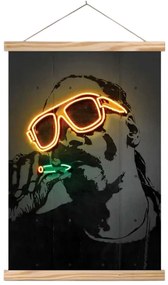 Διακοσμητικό Τοίχου 708BRS1191 50x70cm Multi Wallity Ξύλο,Ύφασμα