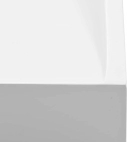 vidaXL Νιπτήρας Λευκός 120x46x11 εκ. Συνθετικός από Τεχνητό Μάρμαρο