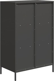 vidaXL Ντουλάπι Μαύρο 68x39x103,5 εκ. από Χάλυβα