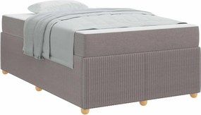 vidaXL Σκελετός Κρεβατιού Taupe 120 x 190 cm ύφασμα