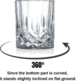 Whiskey Glass Set (2 Pieces) Big Damla Transparent