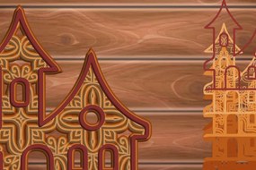 Intra απο ξύλο plywood Χρώμα wenge 3mm-4mm πάχος - Halloween Home Multi Layer Frame Δίασταση 20x25 cm INTRAFABR-77093428