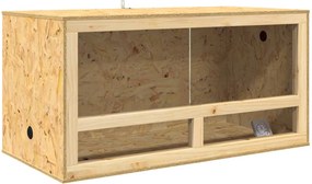 vidaXL Terrarium Καφέ 100 x 50 x 50 cm OSB