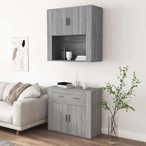 vidaXL Ντουλάπι Γκρι Sonoma από Επεξεργασμένο Ξύλο