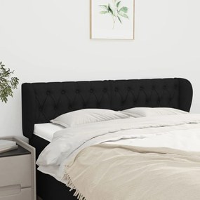 Κεφαλάρι με Πτερύγια Μαύρο 147 x 23 x 78/88 εκ. Υφασμάτινο 3117480