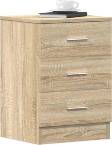 vidaXL Κομοδίνο Χρώμα Sonoma Δρυς 38 x 35 x 56 εκ. από Επεξ. Ξύλο