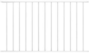 vidaXL Πάνελ Περίφραξης από Ατσάλι με Ηλεκτροστατική Βαφή 1,63x1,25 μ. Λευκό