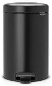 Brabantia 649029 Κάδος Απορριμμάτων με πεντάλ 12L, Matt Black