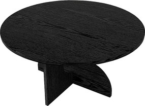 Τραπεζάκι σαλονιού Mara Megapap χρώμα sencron black Ø75x36,8εκ.