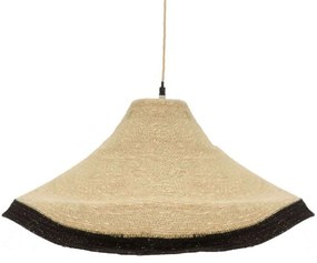 Φωτιστικό Οροφής Hatty 311-000014 Φ60x115cm E27 Natural-Black Inart