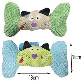 Λούτρινο Παιχνίδι Σκύλου Σχήμα Κόκκαλο 18cm - Plush Dog Toy Bone Shape