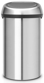 Κουτί Brabantia Touch Bin 647245, 60 λίτρα, Ομαλός και αθόρυβος βρασμός, Inox/mate