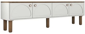 Έπιπλο Τηλεόρασης Bohem 845HCT3112 180x35x53cm White-Oak