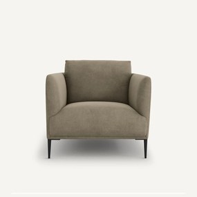 Πολυθρόνα από βελούδο stonewashed Oscar, σχεδίασης E. Gallina