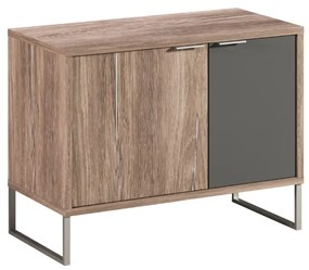 MATIS Παπουτσοθήκη χαμηλή Denver δρυς kalaj/ ανθρακί 71x35x52 MATIS150274