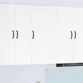 vidaXL Ντουλάπα Κουζίνας με αποθήκευση Kalmar Υψηλής γυαλάδας λευκό