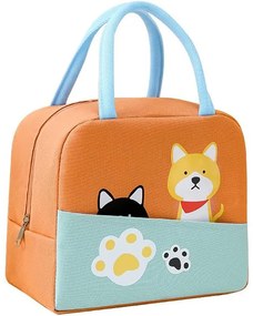 Ισοθερμική Τσάντα Φαγητού 7lt Amber 3009-3 Orange Dogs 3D