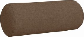 vidaXL Μαξιλάρια Στήριγμα 2 pcs Καφέ Ø 15 x 40 εκ ύφασμα