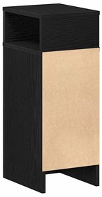 vidaXL Κομοδίνα 2 τεμάχια με συρτάρι Μαύρο 25x31x66 cm