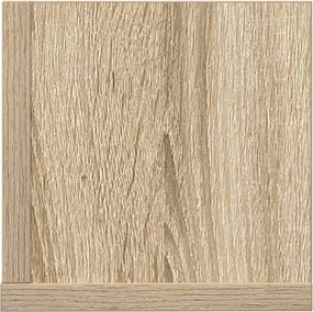 vidaXL Ράφια τοίχου 2 τεμάχια Δρυς sonoma 75x16,5x16,5 cm