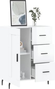 vidaXL Ντουλάπι Γυαλιστερό Λευκό 69,5x34x90 εκ. Επεξεργασμένο Ξύλο