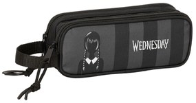 Διπλή Κασετίνα Wednesday Μαύρο 21 x 8 x 6 cm